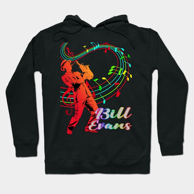 A Man With Saxophone-Bill Evans Hoodie by Mysimplicity.art